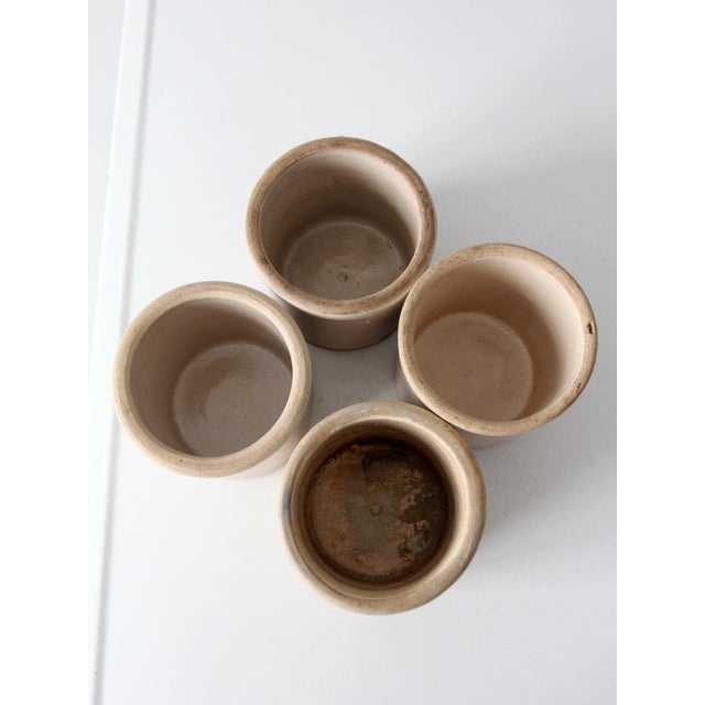 Antique Stoneware Crocks Set of 4 For Sale - Image 13 of 15