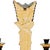 1960 Italian Hollywood Regency Torch & Arrow 3-Arm Giltwood Wall Sconce For Sale - Image 10 of 10