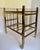 Mid-Century Cantebury Brass Magazine Rack on Wheels For Sale - Image 9 of 12