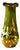Free-Form Olive Green Art Glass Vase by Gyula Budveszel, Hungary, 1990s For Sale