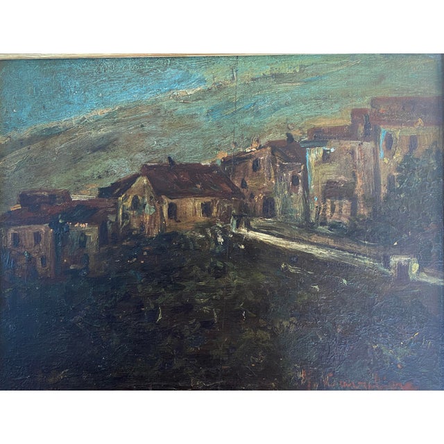 Old Oil on Wood Painting by the Brazilian Artist Jose Cavaliere For Sale In New York - Image 6 of 11