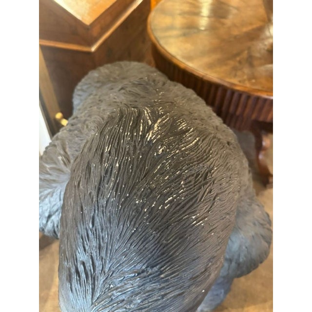 Brown Vintage Carved Gorilla For Sale - Image 8 of 9