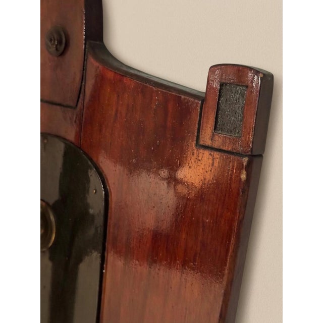 Wood Mid-Century Wooden Coat Rack with Metal Hooks For Sale - Image 7 of 10