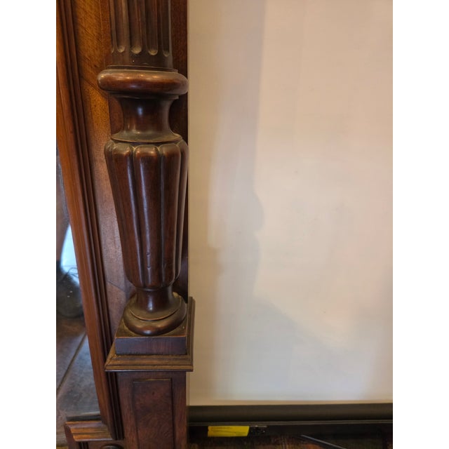 Wood American Victorian Pier Mirror Walnut 1860s Very Tall For Sale - Image 7 of 7