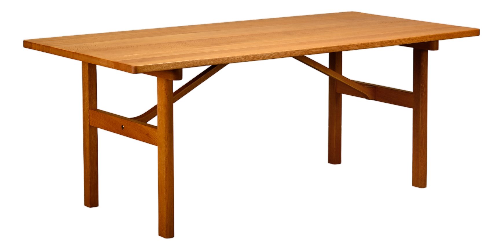 BYO TABLE D LEG 120×60 OAK Vintage Danish Oak Dining Table by Børge Mogensen, 1960s | Chairish