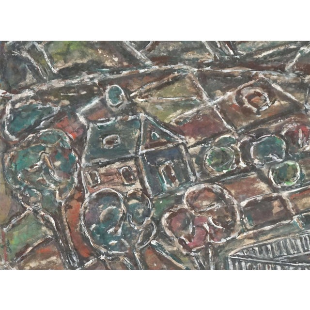 Abstract Expressionist Bay Area Hills Landscape by Honora Berg For Sale - Image 4 of 6