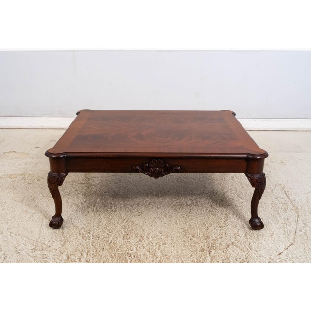Brown Henkel Harris Model 5250 Mahogany Coffee Table For Sale - Image 8 of 12