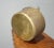 Metal Large Vintage Brass Pot W Handle For Sale - Image 7 of 12