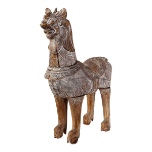 Chinese Qulin 'Dragon Horse' Temple Display