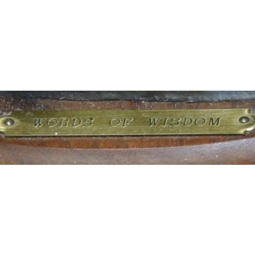1970s 1970s Sculpture - Melvin Warren "Words of Wisdom" For Sale - Image 5 of 6