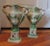1790 Staffordshire Creamware Prattware Pearlware Urns or Mantel Vases - A Pair For Sale - Image 4 of 11