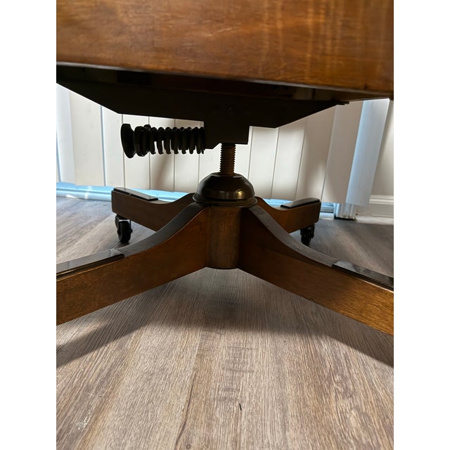 1950s MCM Jasper Rolling Swivel Office Chair. For Sale - Image 5 of 6
