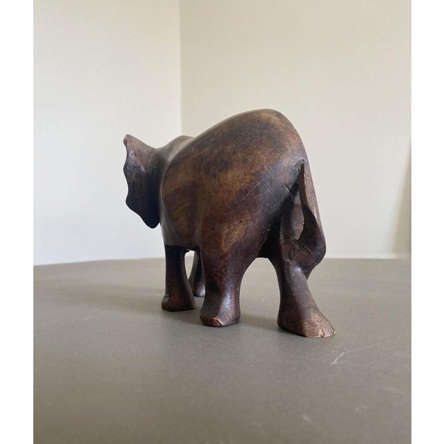 Wood Late 20th Century Carved Wooden Elephant, Italy For Sale - Image 7 of 16