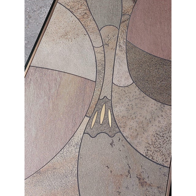 Gilded 24 Carat Coffee Table from Fedam, 1980s For Sale - Image 4 of 18