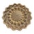 Vintage Indo-Persian Brass Wall Plate 9.75” – Repoussé Hand-Chased Floral Design For Sale