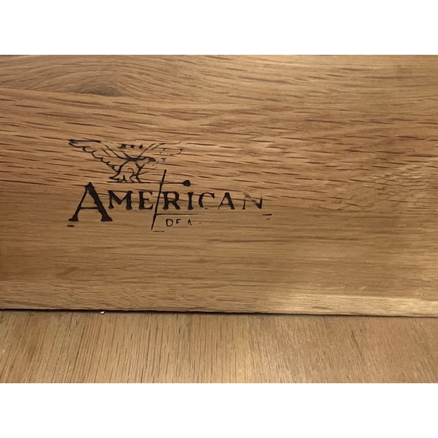 American of Martinsville Mid-Century Modern Chevron Highboy & Nightstand Set For Sale - Image 12 of 12