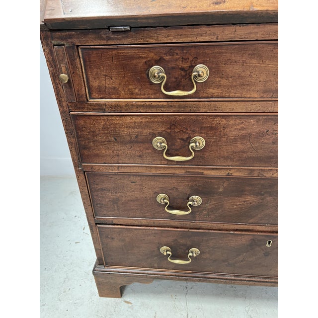Brown 19th Century English Mahogany and Veneer Slant-Front Desk For Sale - Image 8 of 16