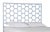 Coastal Honeycomb Headboard Queen - Blue For Sale - Image 3 of 4
