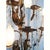 Nine-Light Gilded Iron and Crystal Wall Lamp, 1960s For Sale - Image 3 of 7