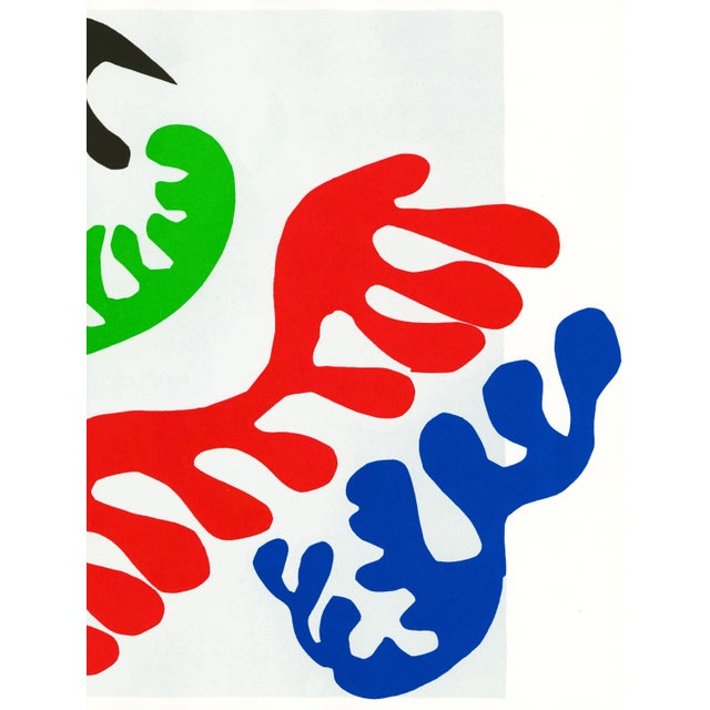 Abstract 1983 MoMA Edition Matisse Jazz Lithograph "Le Lagon 3" (The Lagoon 3) For Sale - Image 3 of 8