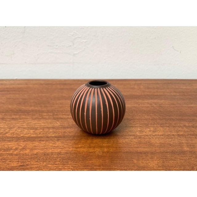 Mid-Century German Wormser Terra-Sigillata Pottery Vase, 1960s For Sale - Image 15 of 17