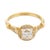 Contemporary Vintage Gia Diamond 18k Yellow Gold Engagement Ring, Size 6 For Sale - Image 3 of 5