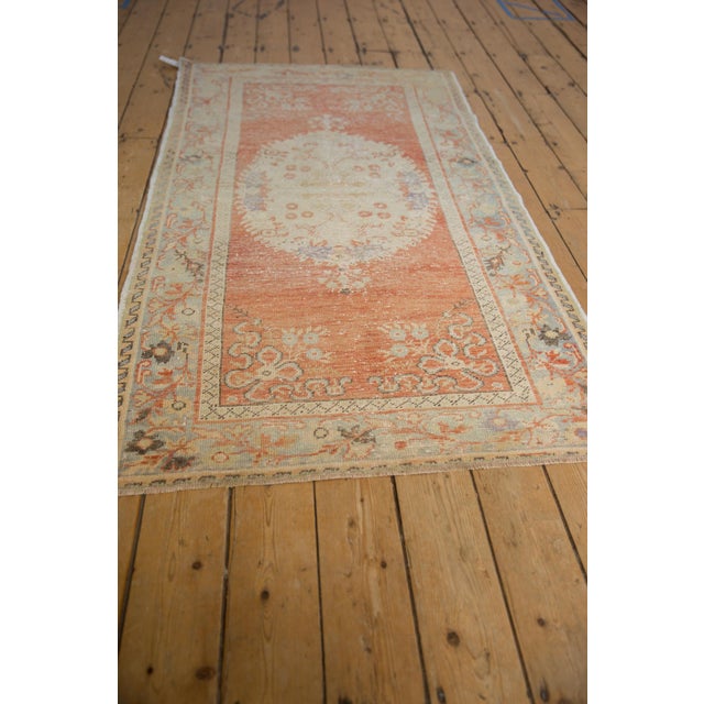 Brick Red Vintage Distressed Oushak Rug - 3'5" X 6'4" For Sale - Image 8 of 9