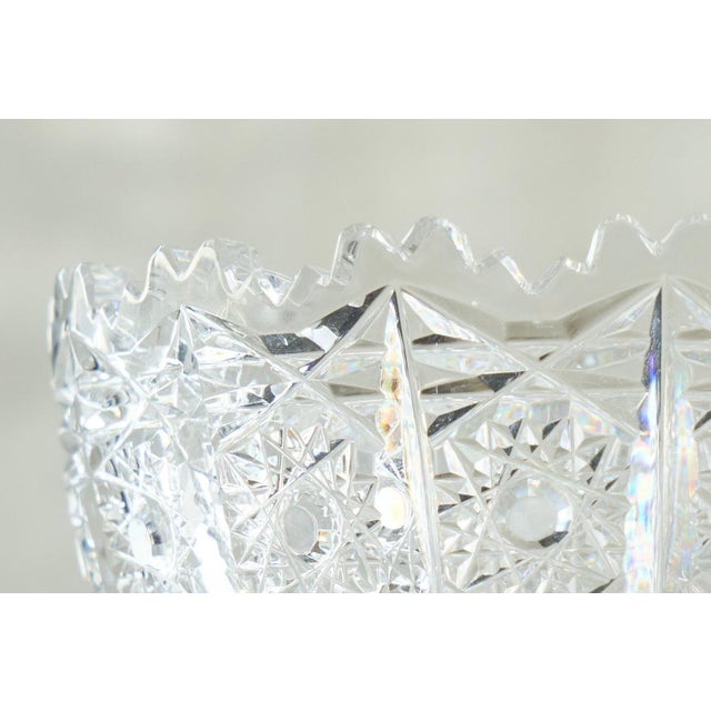 Crystal Snowflake Bowl, Early 20th Century For Sale - Image 3 of 11