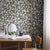 English Boråstapeter Elm Tree Wallcovering In Charcoal And Neutral For Sale - Image 3 of 4