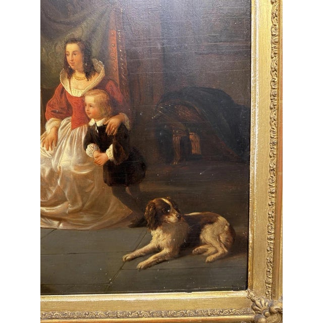 Letter from a Noble Family, Burg Castle, Probably 19th Century, Oil Painting on Panel For Sale - Image 10 of 13
