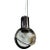 Seguso Grey Glass Globe Pendant Light For Sale