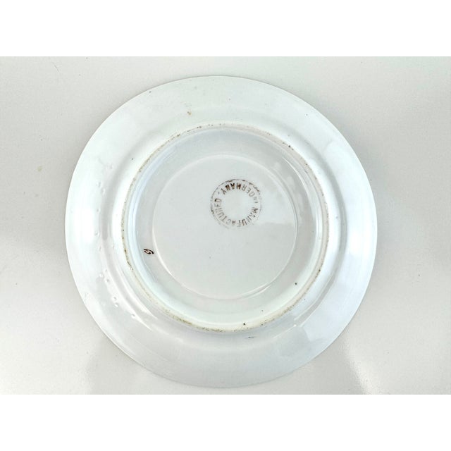 Vintage Mid Century Art Deco German Hand Painted Dish For Sale - Image 10 of 11