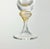 Murano 1990s Murano Torcée Single Hand Blown Swirl Optic Gold Flake Stem Cordial Liqueur Wine Glass For Sale - Image 4 of 4