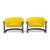 Mid-Century Modern Pair of 1970s Channel-Back Barrel Lounge Chairs, Chrome Cantilever Base For Sale - Image 3 of 14