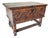 Ornate European Antique Carved Wooden Trunk on Stand For Sale