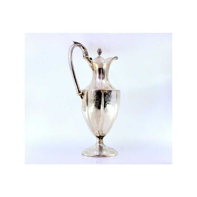Silver Wine Jug with Engraved Wine Motifs For Sale - Image 6 of 8