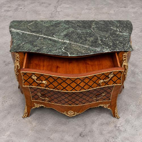 Brown Louis XV Style Chest of Drawers from Fine Art & Co, 1970s For Sale - Image 8 of 10