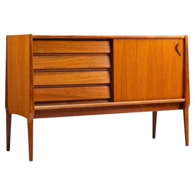 Small Sideboard in Walnut from Bosteels, Belgium, 1960 For Sale - Image 18 of 18