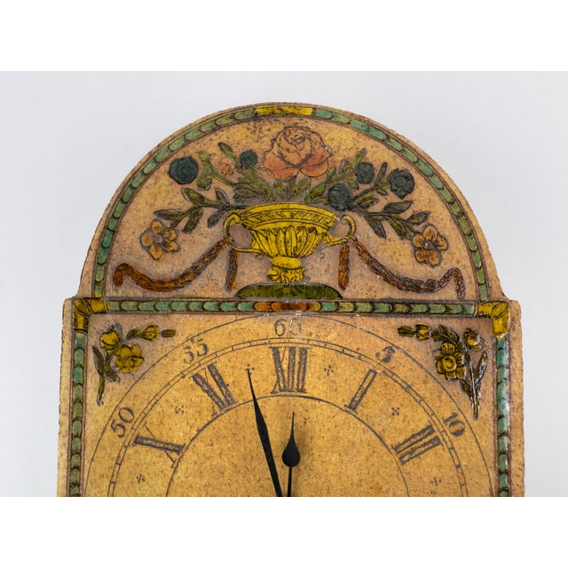 Ceramic wall clock edited by Roger Capron and produced in his Vallauris workshop, France, circa 1970s. This example...