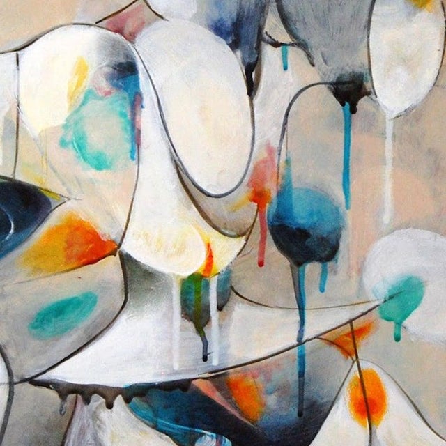 This is a one of a kind original abstract oil painting on canvas by Southern California artist, Daniel Ketelhut. Its...