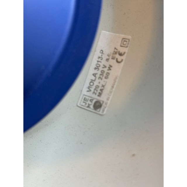 Vintage Blue Viola Pendant Lamp from Jeka, 1970s For Sale - Image 6 of 11