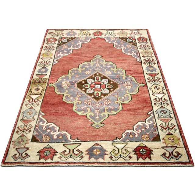 1960s 1960s Turkish Oushak Rug For Sale - Image 5 of 7