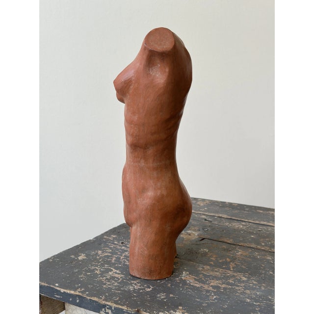 Vintage Large-Scale Terracotta Figure Sculpture, Circa 1960s For Sale - Image 11 of 14