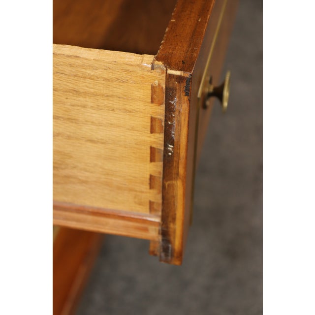 Brown 1960's French Empire Style Marble Top Brass Mount Sideboard For Sale - Image 8 of 9