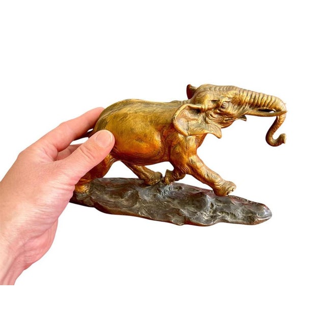 Elephant in Bronze by Ernest Louis Adnin For Sale - Image 5 of 12