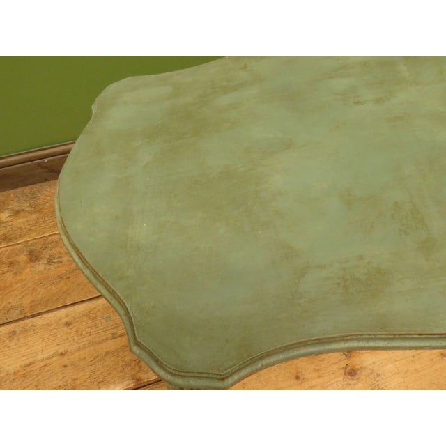 Vintage French Louis XV Style Patinated Painted Coffee Table, 1970s For Sale - Image 4 of 18