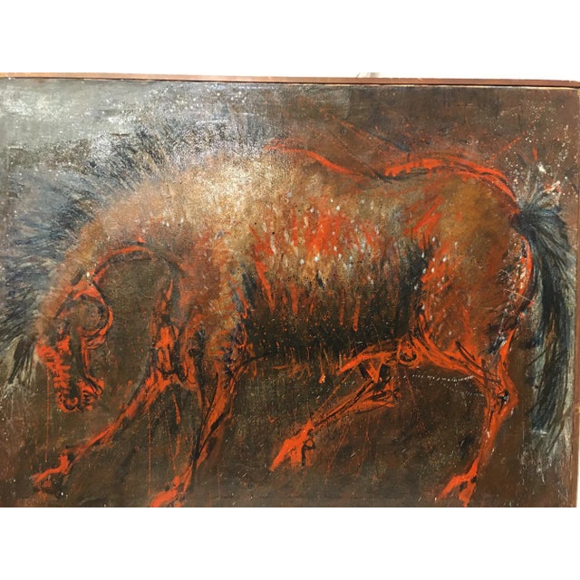 Vintage Mid-Century Oil Painting on Canvas by D. Rogers For Sale - Image 6 of 9