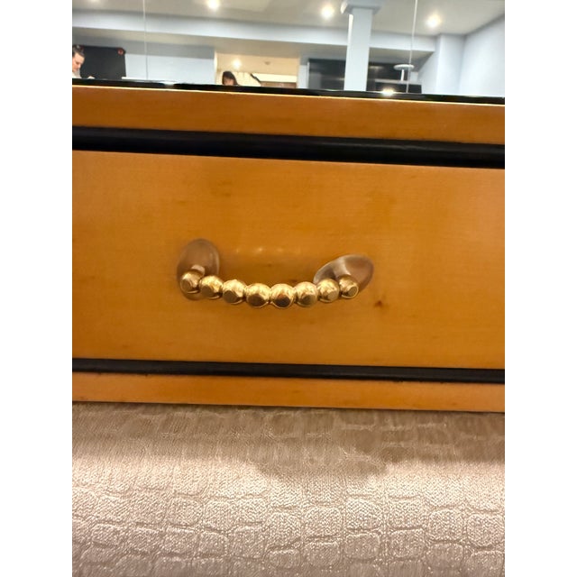 Art Deco Wall Console With Curved Glass Top For Sale In Washington DC - Image 6 of 15