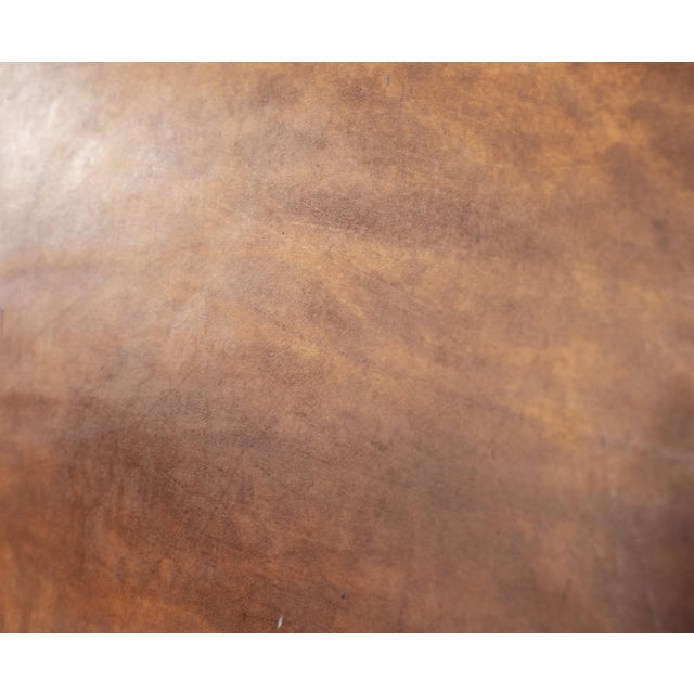 Chrome Mid 20th Century Pair of Bauhaus-Style Chrome and Brown Leather Cantilever Chairs For Sale - Image 8 of 17