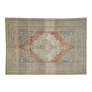 Vintage Turkish Oushak Rug - 06'11 X 09'09 For Sale